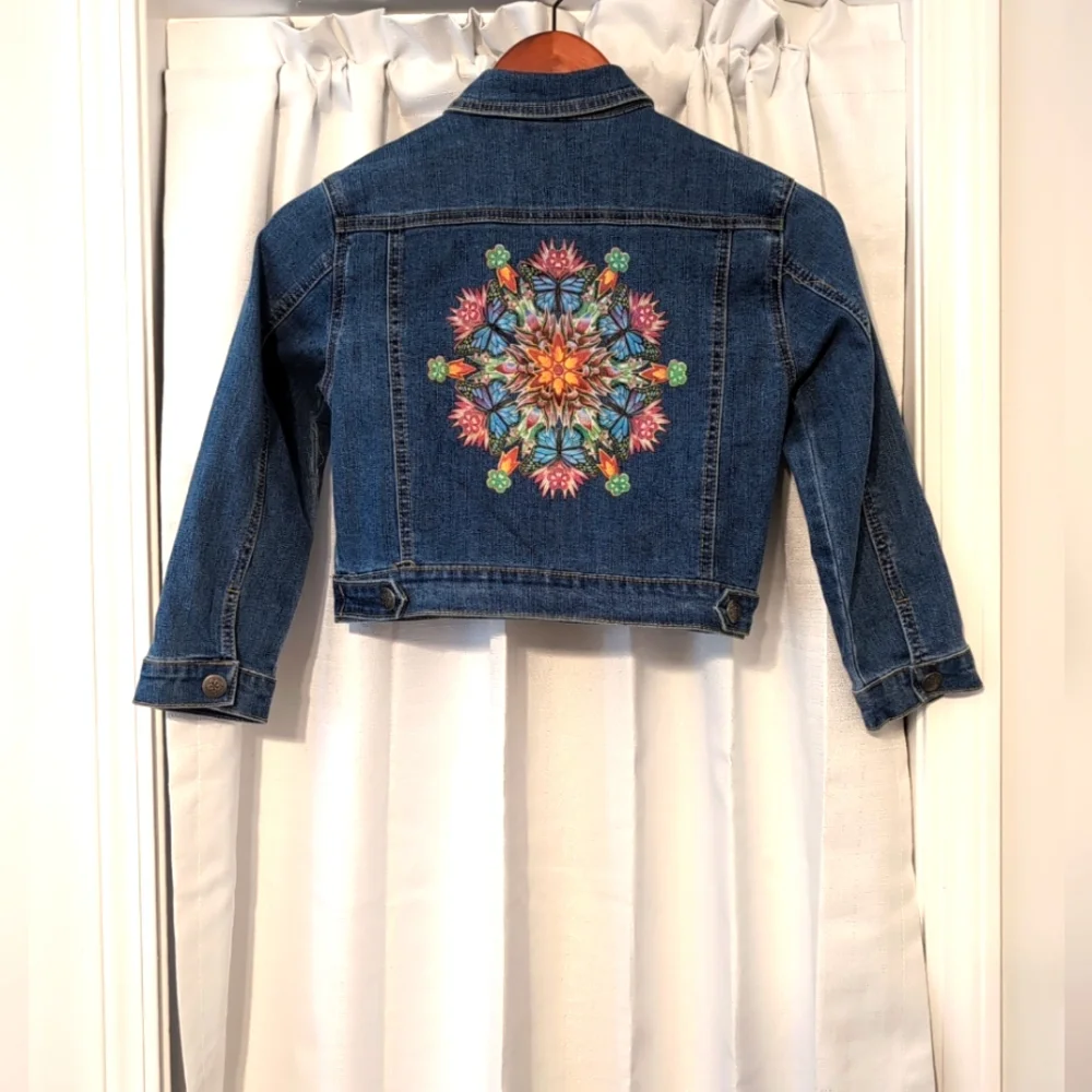 Disney Encanto‎ Decorative Design Denim Jeans Jackets Kids Size 6/6x